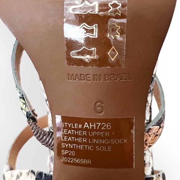 Madewell The Edie Sandal in Snake Embossed Leather - Picture 8 of 8